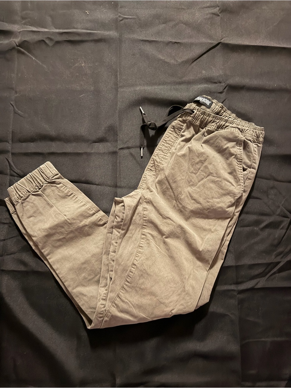 Zanerobe Taupe Elastic Waist Jogger Pants